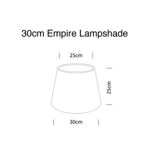 Orange and Gold Stripes, Empire Lampshade Diameter 25cm (10") and 30cm (12")