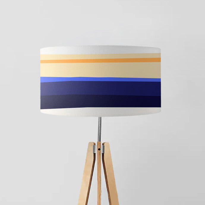 Colour Break: Blue drum lampshade, Diameter 45cm (18