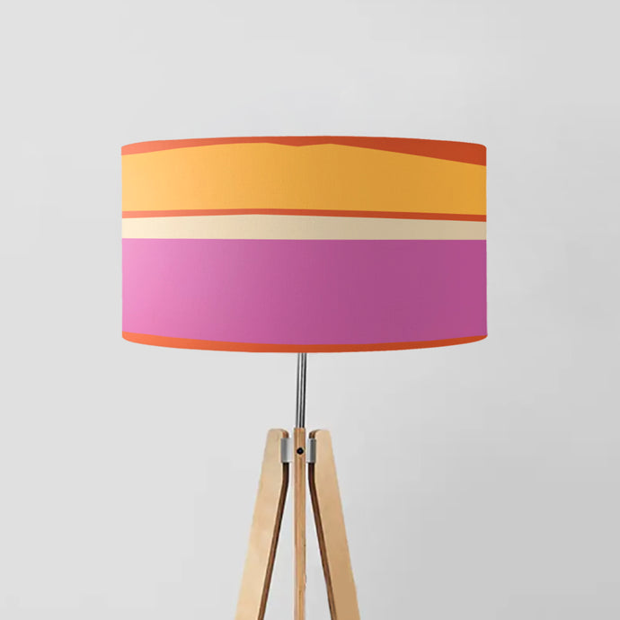 Colour Break: Lilac drum lampshade, Diameter 45cm (18