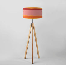 Load image into Gallery viewer, Colour Break: Pink drum lampshade, Gold Lining, Diameter 45cm (18&quot;)