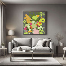Load image into Gallery viewer, Green Geometric Abstract Bouquet, Print - Limited Edition of 100