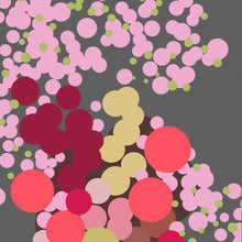 Load image into Gallery viewer, Pink geometric abstract bouquet art print, limited edition of 100, modern floral wall decor