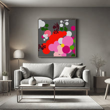 Load image into Gallery viewer, Red Geometric Abstract Bouquet, Print - Limited Edition of 100