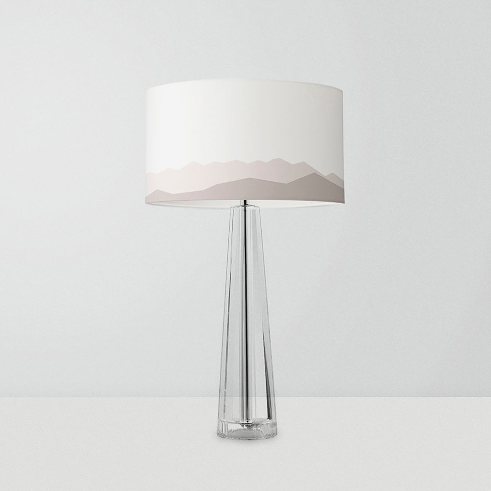 Featuring a contemporary geometric design inspired by the rugged terrain and breathtaking landscapes of the Atlas mountains, this lampshade brings a touch of wanderlust and natural wonder into your home.