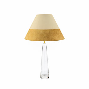 Beige and Gold Stripes, Conical Lampshade Diameter 30cm and 45cm