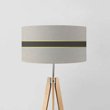 Load image into Gallery viewer, The exquisite texture of the linen adds depth and sophistication to the lampshade, creating a sense of understated elegance