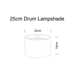 Lopina Three Summertime drum lampshade, Diameter 25cm (10")