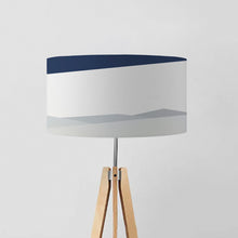 Load image into Gallery viewer, This lampshade merges the enigmatic allure of nocturnal landscapes with contemporary geometric patterns, creating an evocative centerpiece for your living space.