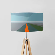 Load image into Gallery viewer, The rich orange hues contrast elegantly against the backdrop of the lampshade, creating a stunning visual impact.