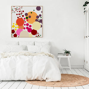 Mimosa, Geometric Abstract Bouquet, Print - Limited Edition of 100