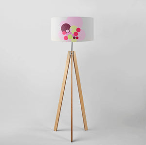 Geometric Abstract Bouquet of Rose Flowers drum lampshade, Diameter 40cm (16") and 45cm (18")