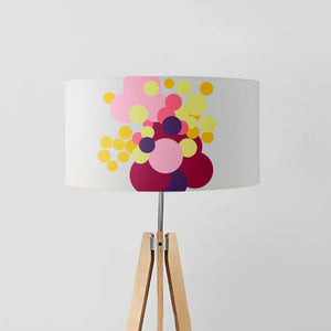 Geometric Abstract Bouquet of Flowers drum lampshade, Diameter 40cm (16") and 45cm (18")