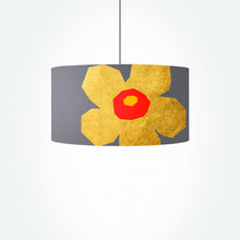 Load image into Gallery viewer, Gold Flower drum lampshade, Diameter 40cm (16&quot;) and 45cm (18&quot;)