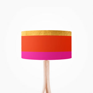 This lampshade adds a touch of contemporary style to any room with its eye-catching and unique design