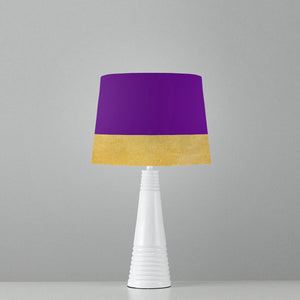 Lilac and Gold Stripes, Empire Lampshade Diameter 25cm (10") and 30cm (12")