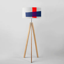Load image into Gallery viewer, The geometric, striped pattern of this lampshade lends itself well to a variety of interior styles, from minimalist and mid-century modern to eclectic and industrial