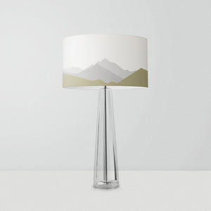 Sierra Nevada Mountains drum lampshade, Diameter 25cm (10")