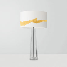 Load image into Gallery viewer, The gold ground split design adds a touch of elegance and sophistication to the lampshade