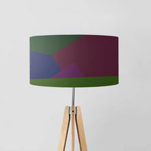 Load image into Gallery viewer, This lampshade is a stunning blend of colors and shapes, offering a bold and artistic statement for your home.