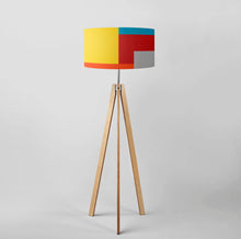 Load image into Gallery viewer, Squares E drum lampshade, Diameter 40cm (16&quot;) and 45cm (18&quot;)