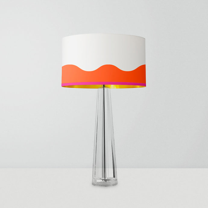 This lampshade is a fusion of modern artistry and functional lighting, promising to enliven any room it graces.