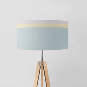 Colour Pastel Lines drum lampshade, Diameter 45cm (18")