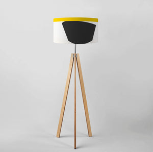 Abstract Light drum lampshade, Diameter 45cm (18") Tripod