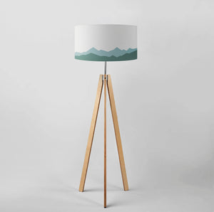 The Alps Mountains drum lampshade, Diameter 45cm (18") - Mere Mere