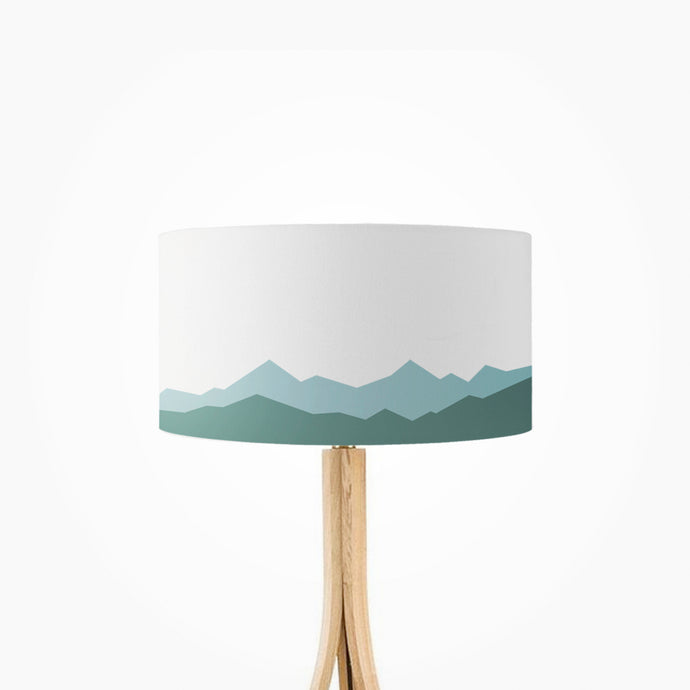 The Alps Mountains drum lampshade, Diameter 35cm (14