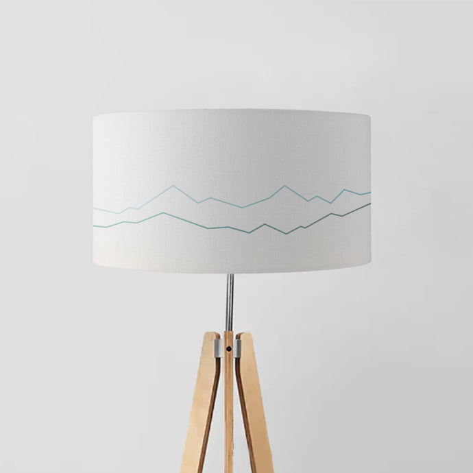 The Alps Mountains drum lampshade, Diameter 45cm (18