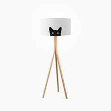 Load image into Gallery viewer, Black cat drum lampshade, Diameter 35cm (14&quot;) - Mere Mere