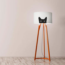 Load image into Gallery viewer, Black cat drum lampshade, Diameter 40cm (16&quot;) - Mere Mere
