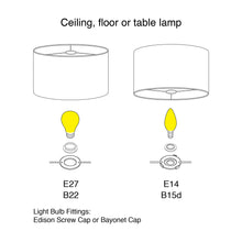 Load image into Gallery viewer, Sunrise Drum Lampshade Diameter 45cm (18&quot;) Ceiling or floor lamp - Meretant Decor