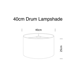 Colour lines drum lampshade, Diameter 40cm (16") - Mere Mere