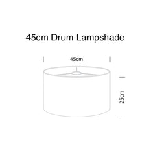 Load image into Gallery viewer, Drum lampshade size