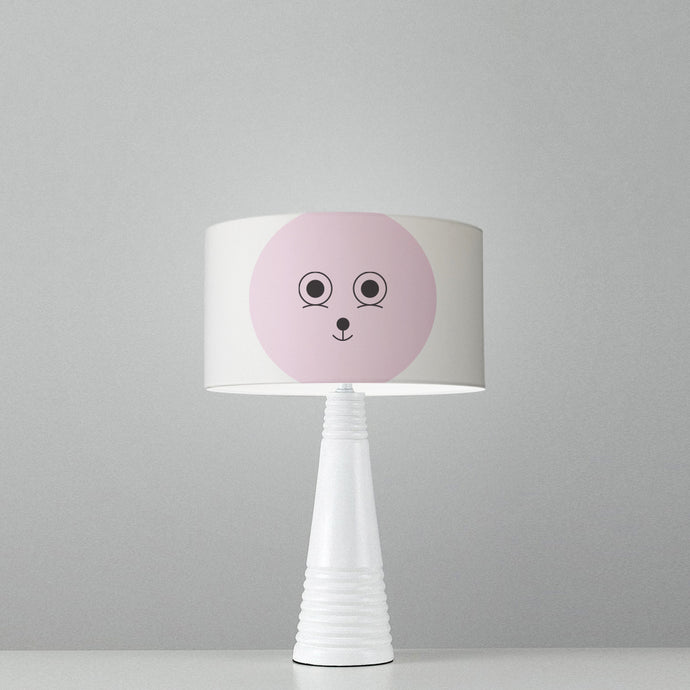 Dog pink drum lampshade, Diameter 25cm (10