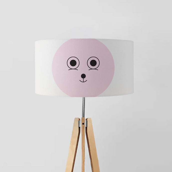 Dog pink drum lampshade, Diameter 45cm (18