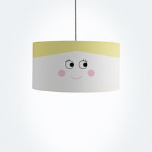 Load image into Gallery viewer, Girl&#39;s eyes drum lampshade, Diameter 45cm (18&quot;) - Meretant Decor