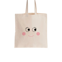 Load image into Gallery viewer, Girl eyes cotton tote bag - Meretant Decor