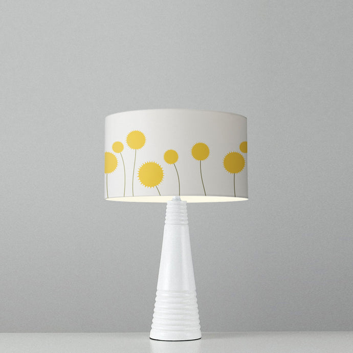 Flowers and spikes drum lampshade, Diameter 25cm (10