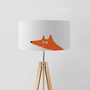 fox print lampshade