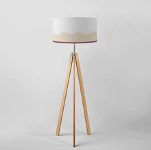 Load image into Gallery viewer, Geometric sand waves drum lampshade, Diameter 45cm (18&quot;) Tripod