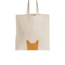 Load image into Gallery viewer, Ginger Cat cotton tote bag - Meretant Decor