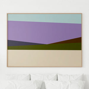 "Glow in the Sky" Art Print is sure to add a touch of modern sophistication and energy to your decor.