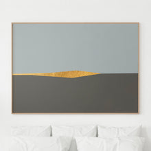 Load image into Gallery viewer, The &quot;Goldmine&quot; Modern Art Print is a stunning display of contemporary design and gold accents.