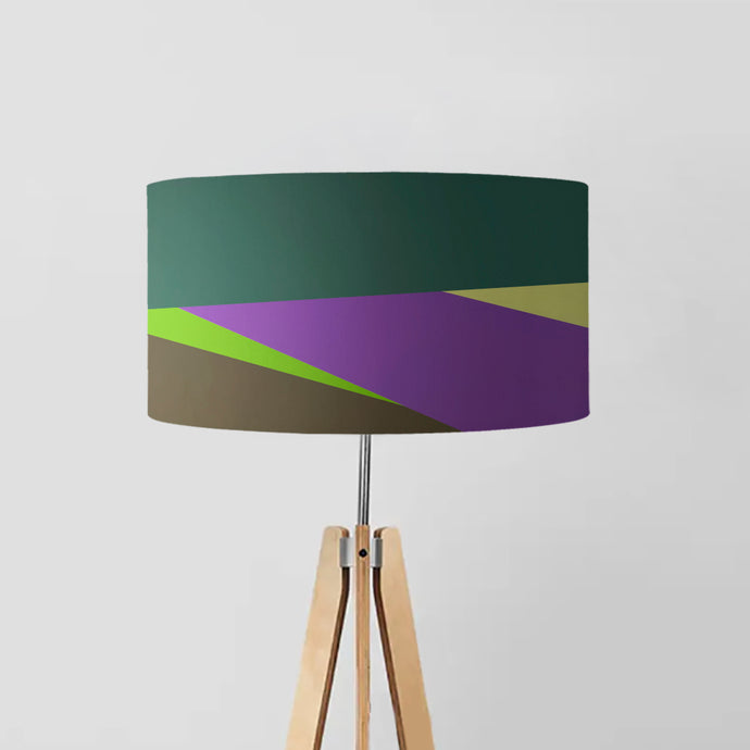 Lavender Field drum lampshade, Diameter 45cm (18