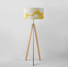 Load image into Gallery viewer, Marble with yellow-orange pattern drum lampshade, Diameter 45cm (18&quot;)