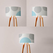 Load image into Gallery viewer, Circles drum lampshade, Diameter 45cm (18&quot;) Back view