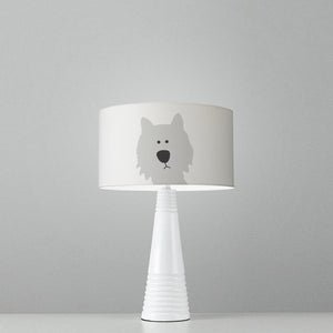 Dog drum lampshade, Diameter 25cm (10") - Meretant Decor