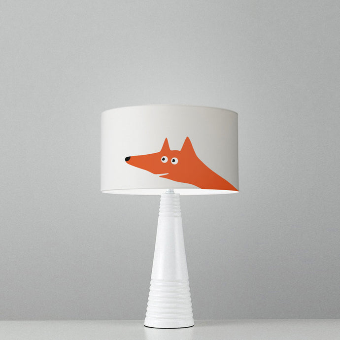 Fox drum lampshade, Diameter 25cm (10